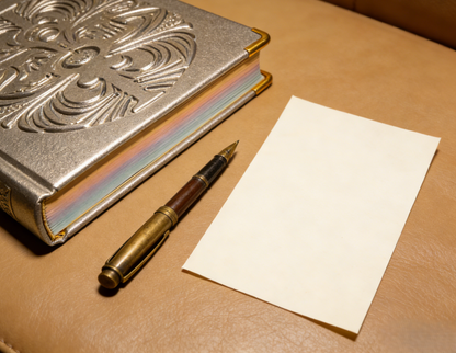 Embossed Metal Cover Journal