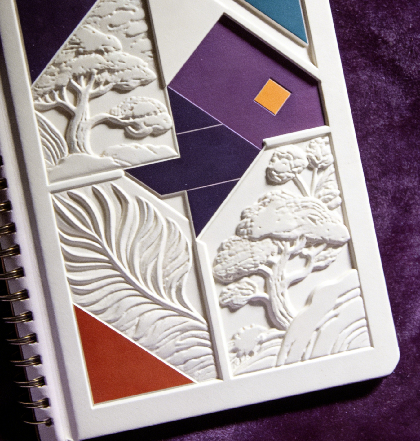 Sculpted Cover Spiral Journal