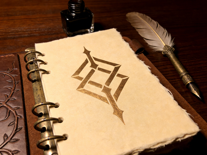 Handcrafted Vintage Leather Ring Binder Notebook – Refillable Journal with Handmade Paper