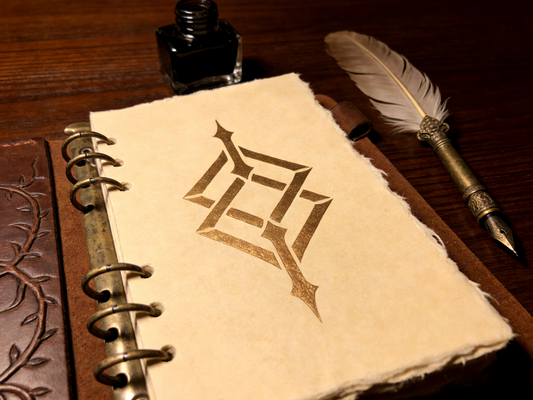 Handcrafted Vintage Leather Ring Binder Notebook – Refillable Journal with Handmade Paper