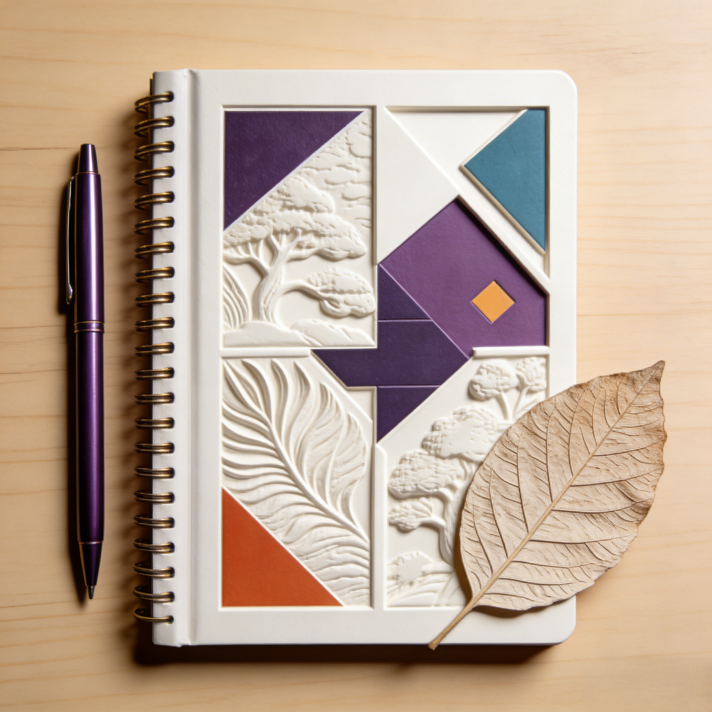 Sculpted Cover Spiral Journal