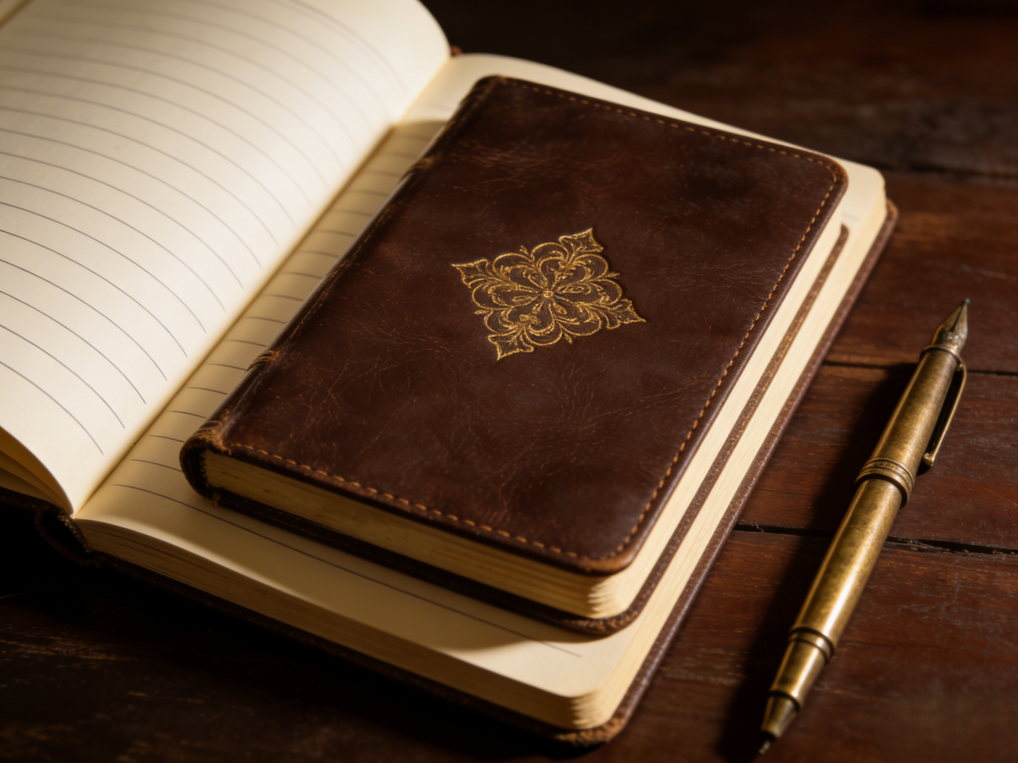Vintage Leather Journal Notebook